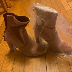Steve Madden Booties -Blush color